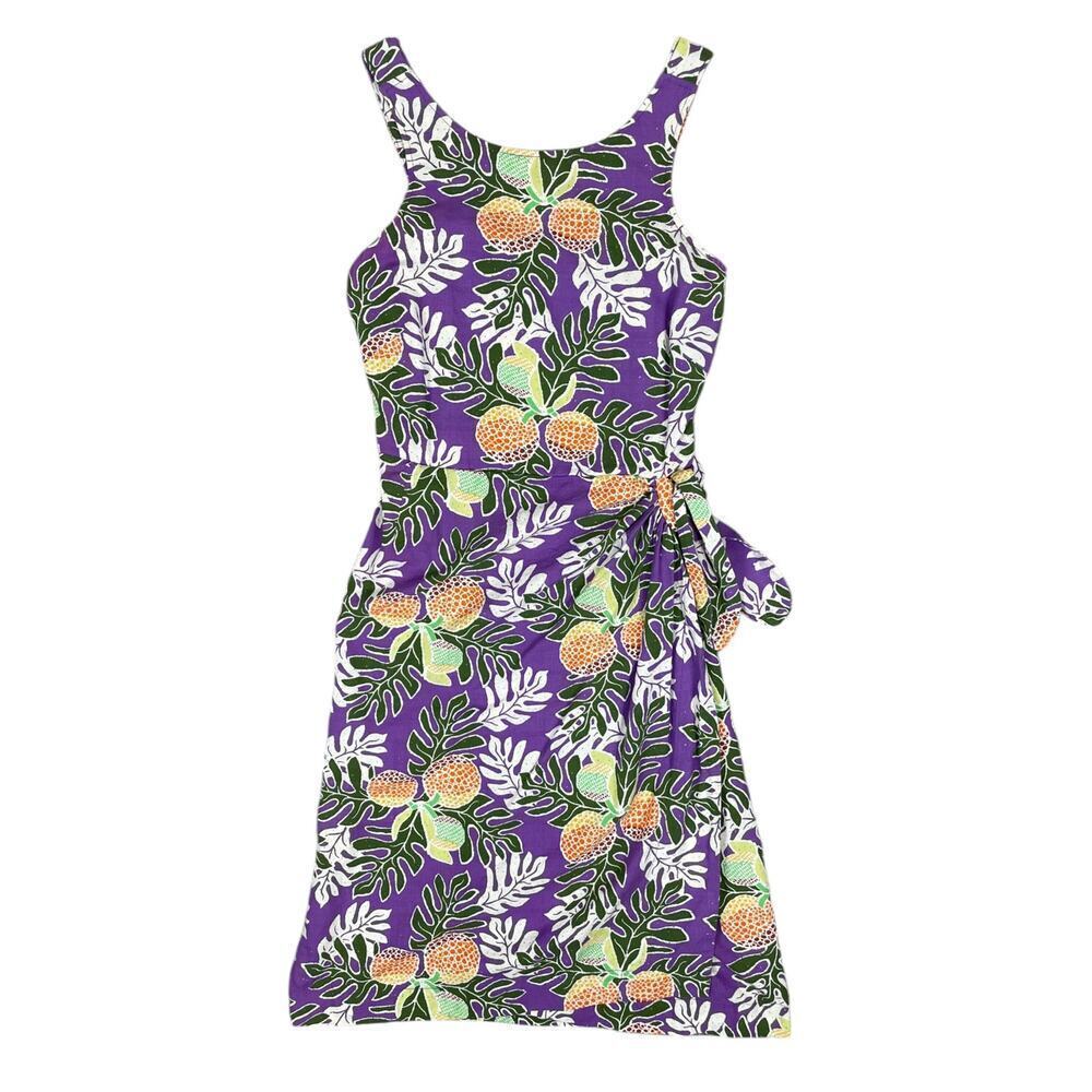 Patagonia Pataloha Dress Ulu Paradise Light Acai Size 2 Hawaiian Tropical Print